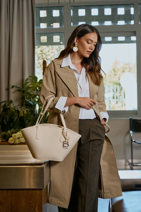 Lucky Bees Bolsa Tote Color Crema